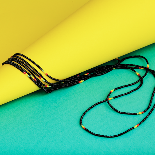 Black Traditional Waist Beads