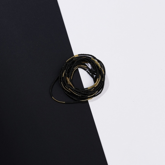 Black Traditional Waist Beads